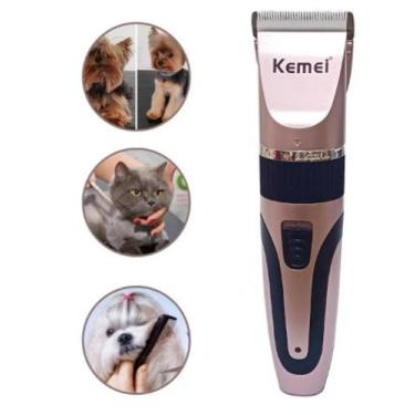 Imagem de Maquina de Tosa Cães e Gatos sem Fio Recarregável - kemei
