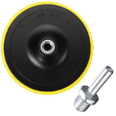 Imagem de Disco Prato Suporte 180mm 7 Polegadas + Adaptador Pino M14 Haste 8mm K