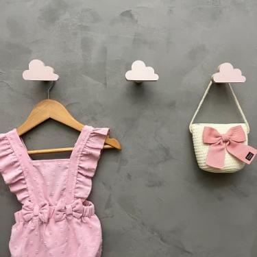 Imagem de 3 Ganchos de parede nuvem infantil decoração bebê 3Nubb15c - Souvenir 