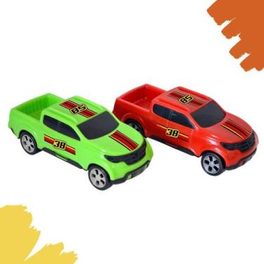 Imagem de Kit 2 Brinquedos Mini Caminhonete Pick-up Carrinho Infantil Presente -