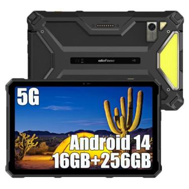 Imagem de Ulefone Armor PAD 4 Tablet PC ultra robusto 5G, tela FHD de 10,4 polegadas + 2K, 11800mAh Tablet PC industrial, 50MP + 32MP, IP68 Andriod 14 tablets, 16 GB + 256 GB (2TB expansível), luz LED versátil