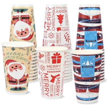 Imagem de Copos de Natal descartáveis para xícara de café, 21 unidades, 473 ml