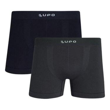 Imagem de Kit 2 Cueca Masculina Boxer Lupo 661 Original Micromodal Premium, Pret