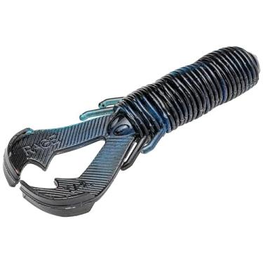 Imagem de Strike King (RGPB-808) Isca de pesca Rage Punch Bug, 808 - Redemoinho azul preto, 8,9 cm, design exclusivo de cauda