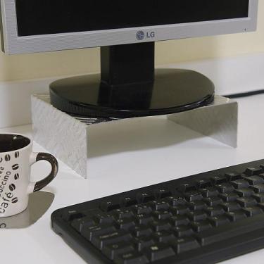 Imagem de Apoio de Monitor Xadrez 20 x 6 cm - Alumínio - Maxx Diamond