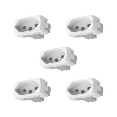 Imagem de Kit 5 Módulo Tomada 20A 250V Branco S3B70350 Miluz Schneider