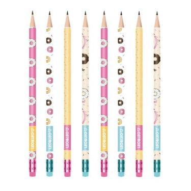 Imagem de Lápis Preto Grafite HB Com Borracha Leo&Leo Estampado Divertido Decora