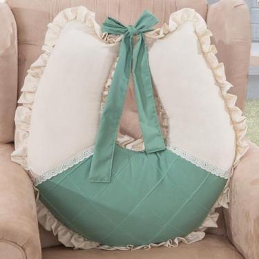 Imagem de Almofada Amamentação para Bebê Luxo - Miguel Baby, Verde