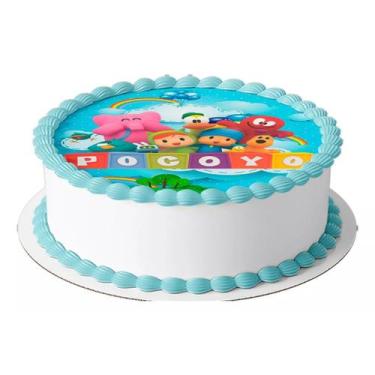 Imagem de Papel de Arroz para Bolo Redondo festa comemoração surpresa aniversári