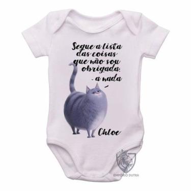 Imagem de body nenê criança roupa bebê Pets Chloe - Empório Dutra, GG  (9-13 Mes
