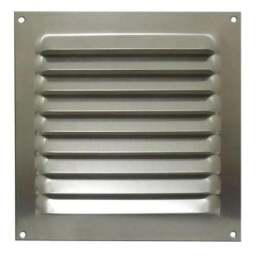Imagem de Grade de Ventilação Quadrada 165x165mm GRA-100 Alumínio Otam