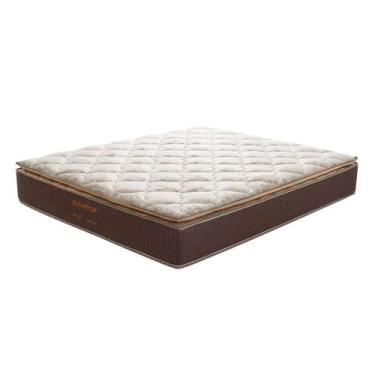 Imagem de Colchão Casal Bali Mola Ensacada (28x128x188) Bege e Marrom - Prorelax