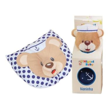 Imagem de Kit de Dormir Naninha Pelúcia + Travesseiro Anatômico Baby Zoo 2 Pçs S