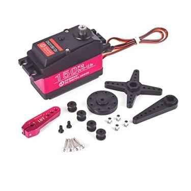 Imagem de Rcmall DSServo DS51150 150KG Digital Servo 12V Metal Gears IP67 Rated with 18T Arm for 1/5 Scale Baja RC Cars & Heavy Duty Robotics(180 Degree)