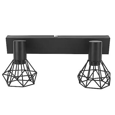 Imagem de Luminária de Teto para Trilho, Lâmpada de Montagem Em Teto de Parede Vintage Com Interruptor Dimmer para Cozinha, Sala de Estar, Quarto, Cabeça Ajustável Giratória, Instalação