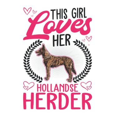 Imagem de Hollandse Herder Notizbuch: This girl loves her Hollandse Herder Mädchen / 6x9 Zoll / 120 linierte Seiten