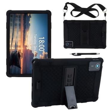 Imagem de Misenya Capa para tablet Lenovo M11 de 11 polegadas com cordão e caneta, capa com suporte multiângulo para tablet Lenovo M11 2024 TB330FU/TB331FC (preto)