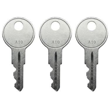 Imagem de SEGURO (3) Chave de gaveta de dinheiro KeyPower A3 para gavetas de dinheiro APG séries 100 e 4000, pré-cortada para o código A1 - A10, compatível com fechaduras de código APG A3 (PK-8K-A3)
