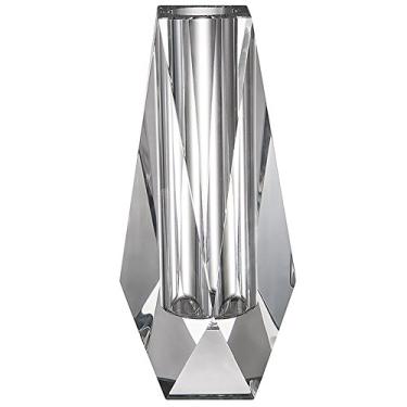 Imagem de Donoucls Vaso de flor de cristal 16,4 cm, decorações de Natal para mini vaso de casamento em casa ou presente - transparente com caixa de presente