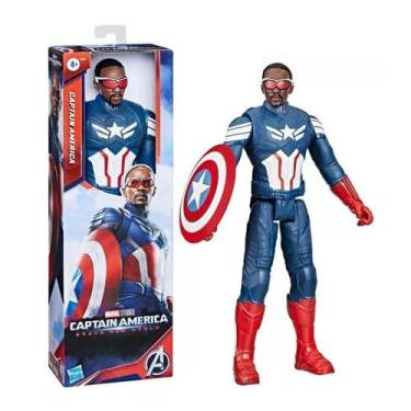 Imagem de Boneco Capitão América Admirável Mundo Novo Titan Hero - Hasbro