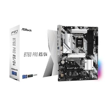 Imagem de ASRock Placa-mãe B760 Pro RS/D4, compatível com CPU Intel de 12ª e 13ª geração (LGA1700), chipset B760, placa-mãe DDR4 ATX