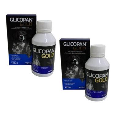 Imagem de 2 Glicopan Gold 125ml Suplemento Para Cães E Gatos - Vetnil