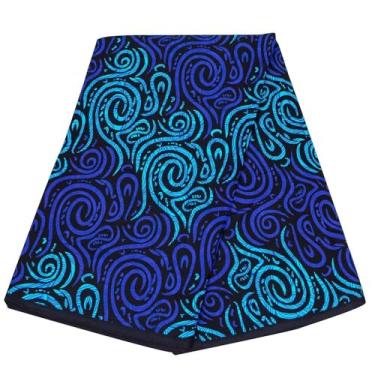 Imagem de África Ankara Prints Cera 6 Yard Tecido Africano para Vestido de Festa Artesanato DIY Costura Têxtil Poliéster Tecido Nigéria
