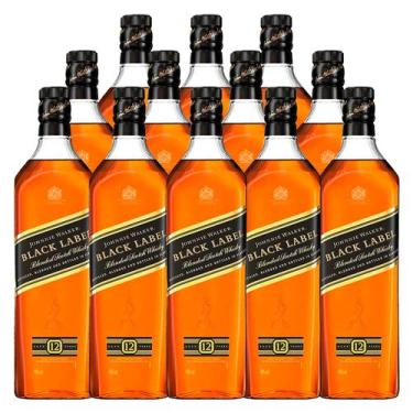 Imagem de Whisky Escocês Johnnie Walker Black Label 1l 12 Unidades