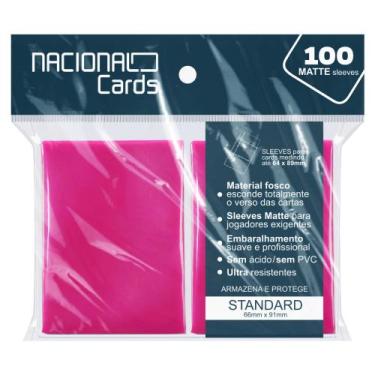 Imagem de Sleeve Matte Standard Magenta - Nacional Cards