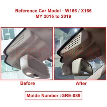 Imagem de Compatível para Mercedes Benz GLE W167 W166 GLS X167 X166 Dash Cam Dashcam Câmera de painel de carro 4K Wifi Frente Traseira OEM Auto DVR(For GLE GLS A,4K Front Cam)