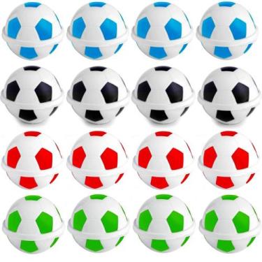 Imagem de 32 Potes de Bola de Futebol Coloridas Times Sacolinha Surpresa - Plasú