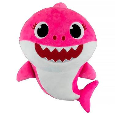 Imagem de Pelúcia Baby Shark 30cm Mommy Shark Rosa com Sons 2352 - Sunny