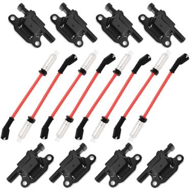 Imagem de Ntoauto Bobina De Ignição Uf413 E Cabos Vela 9748Uu 8 Mm Compatíveis Com Canyon Tahoe Lacrosse Escalade Express Savana Silverado Ssr Yukon Cts 4.8L 5.3L 6.0L 6.2L