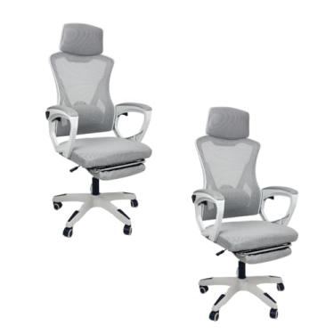 Imagem de Oficial Webshop - Kit 2 Cadeiras de Escritório Presidente Executiva Oficial Supreme Cinza