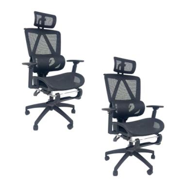 Imagem de Oficial Webshop - Kit 2 Cadeiras de Escritório Presidente Executiva Oficial Titan Preto