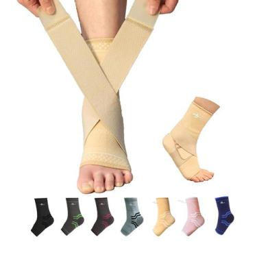 Imagem de Envoltório de compressão ABIRAM Foot Sleeve com suporte de tornozelo (