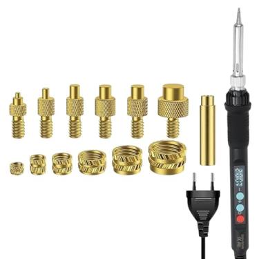 Imagem de MERIGLARE Inserções roscadas Dicas de solda Conjunto de solda elétrica Kit de ferro de alto desempenho Ergonomic Professional Soldagem Dicas de ferro