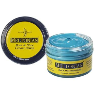 Imagem de Meltonian Esmalte creme para sapatos - Cera natural e óleos - Esmalte marrom e preto para couro - restaura e protege, mais de 60 cores, Turquiose, 1.7 oz