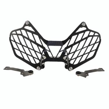 Imagem de Acc-Creativity Capas de proteção de grade de farol protetor de lâmpada frontal compatível com Triumph TIGER 900 GT RALLY PRO 2020, preto