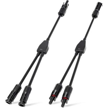 Imagem de 10x Conector Mc4 2 vias Y Cabo Paralelo Painel Solar - Par - DMTI