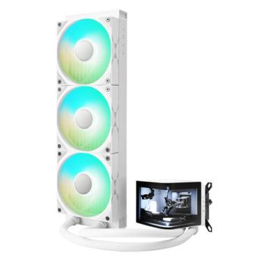 Imagem de Cooler Liquid TRYX Panorama 360 Argb Black Aio 6.5"/Amoled, branco