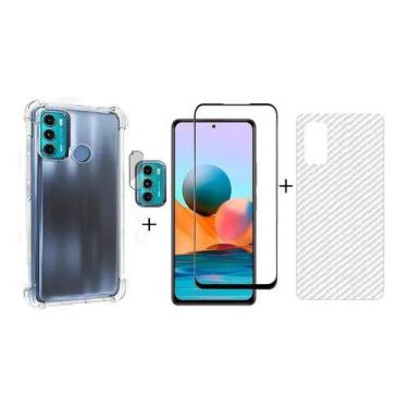 Imagem de Capa + Pelicula 3d + P Camera + P Traseira Para Moto G60 - Universo