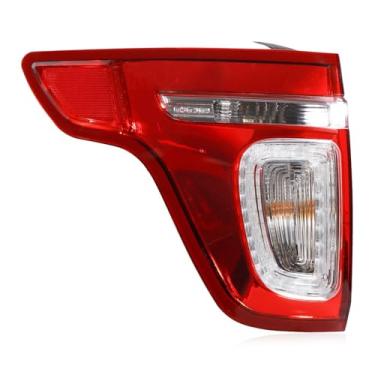 Imagem de Conjunto de luzes traseiras esquerdas compatível com Ford Explorer 2011-2015 estilo original, lanternas traseiras de substituição para BB5Z13405C