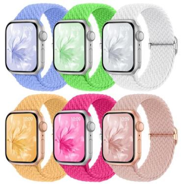 Imagem de Pulseiras elásticas trançadas compatíveis com Apple Watch 38-49 mm - K