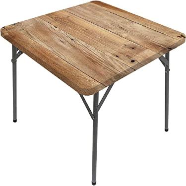 Imagem de Capa de mesa de madeira ajustada, estampa de textura de prancha de madeira, toalha de mesa impermeável interna/externa, sala de jantar de pátio e cozinha, serve para mesa de 122 x 172 cm