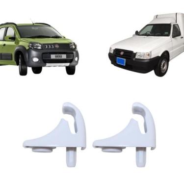 Imagem de Par Suporte Quebra Sol Fiorino Uno 2004 2005 2006 2007 2008 2009 2010 