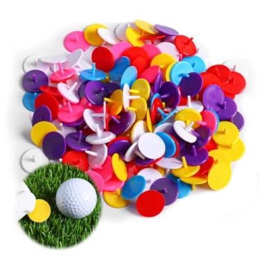Imagem de Marcadores de bola de golfe com padrões sortidos para todas as ferramentas magnéticas de golfe, marcador de técnica de esmalte macio para chapéus, luvas, golf, divotas, marcas..