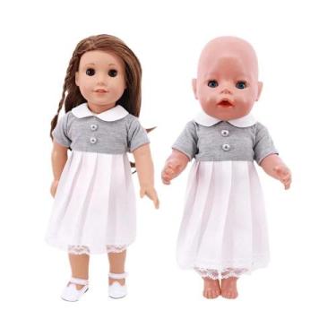 Imagem de Roupas De Boneca Fofa Vestido Uniforme Para Boneca De 43cm 18 Polegada