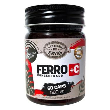 Imagem de Capsulas de ferro em pote 60caps Canteiro de ervas