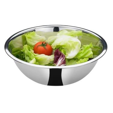 Imagem de Fileto, Tigela Bowl Inox 21cm Grande Profissional Uso Culinário - Bacia Saladeira Fruteira Tigela - PANAMI
